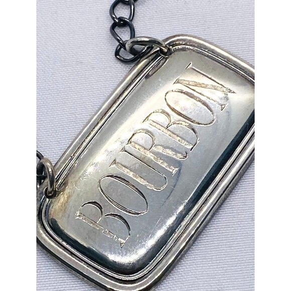 Tiffany & Co Sterling Silver 925 Bourbon Decanter Bottle Tag
